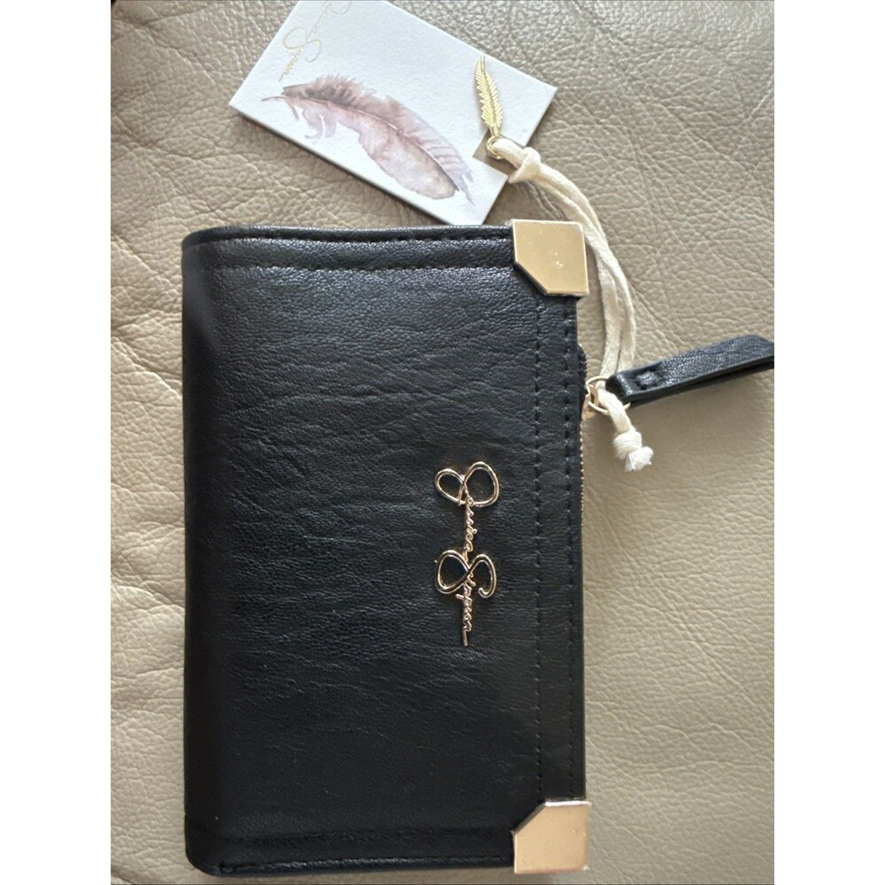 NEW Jessica Simpson Small Fiona Faux Leather Wallet Color Meteorite